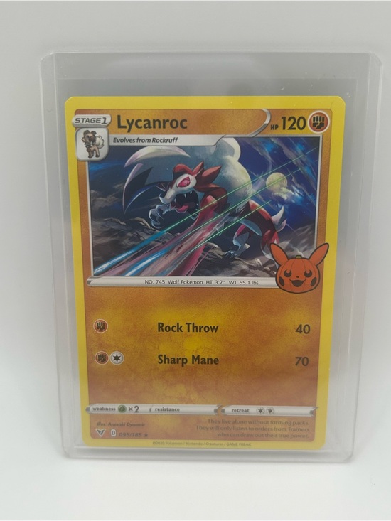 Other - Lycanroc Pokémon Card - Trick or Trade 🎃095/185